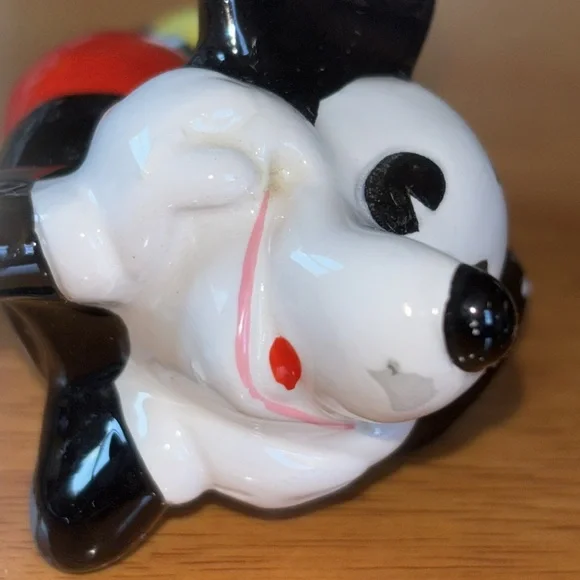 Disney Productions Mickey Mouse Vintage Ceramic Figurine Made In Japan - Picture 6 of 8